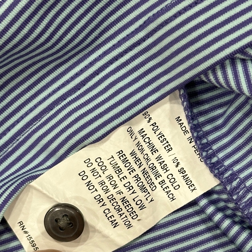 Greyson Blue and Purple Performance Polo Shirt - Picture 5 of 7